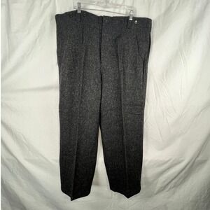 Woolrich Mens 42 Charcoal Gray Wool Pants Trousers Y2K Heritage Outdoor Hunting